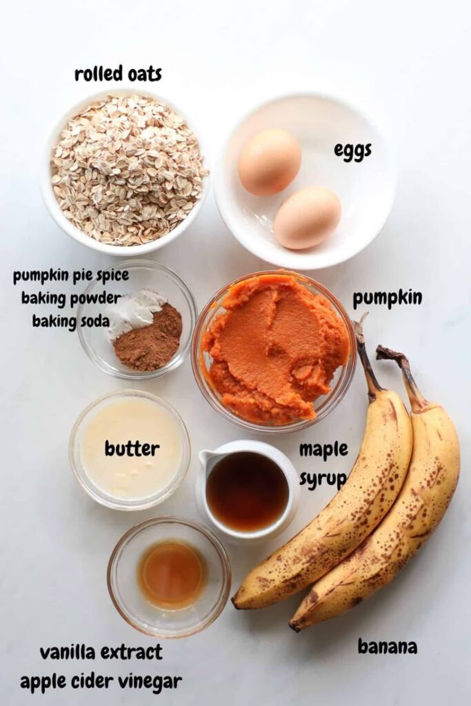 High protein banana and pumpkin bake
