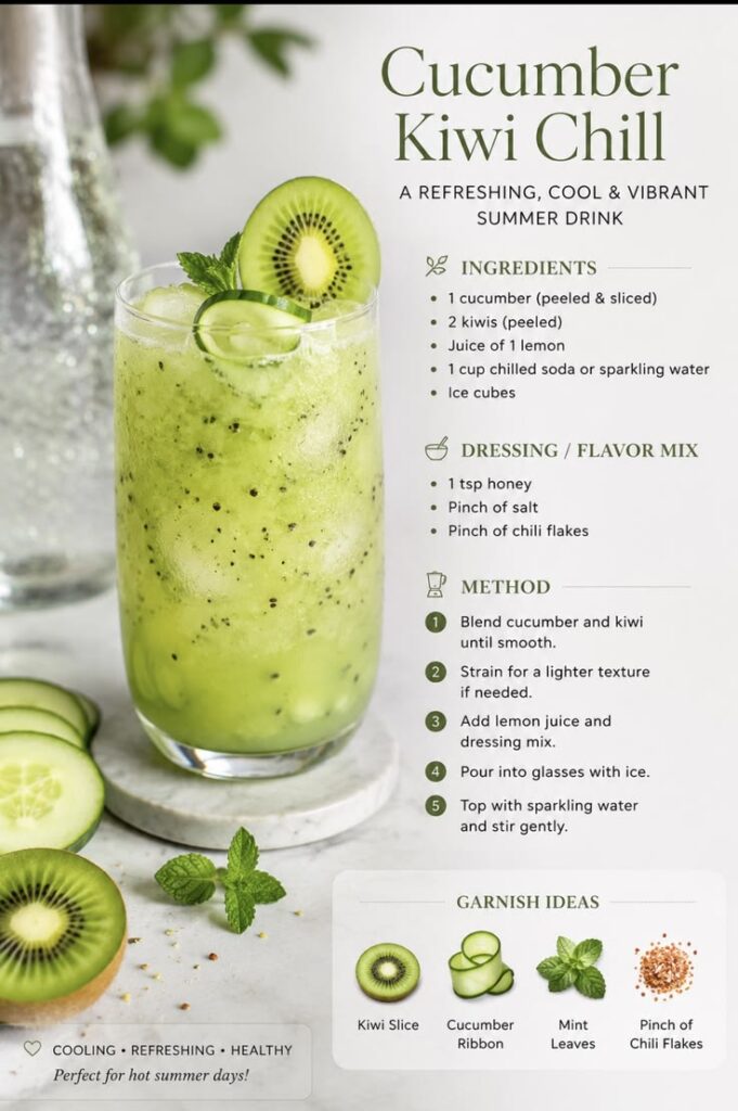 Kiwi Mint Lime Cooler