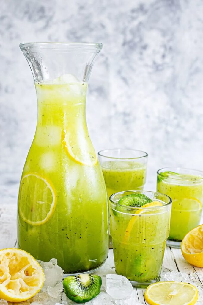 Summer Kiwi Mint Lime Cooler Mocktail