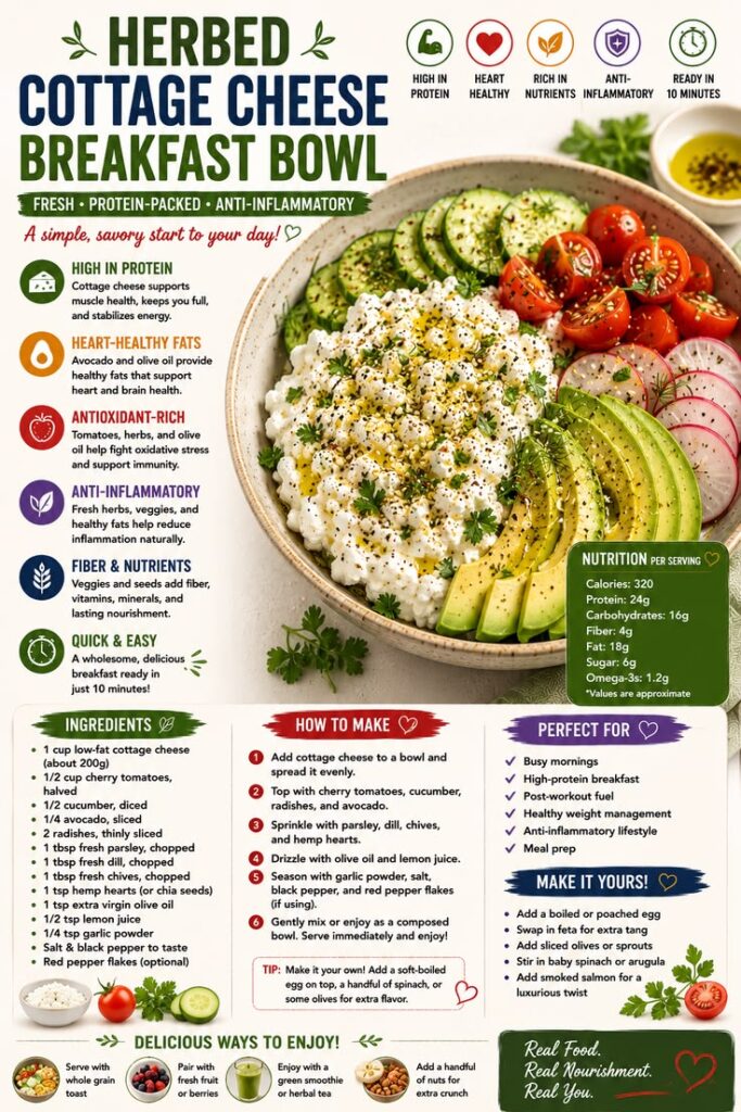 Savory Cottage Cheese Breakfast Bowl