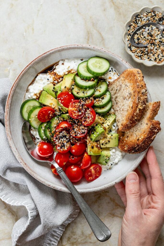 Savory Cottage Cheese Breakfast Bowl