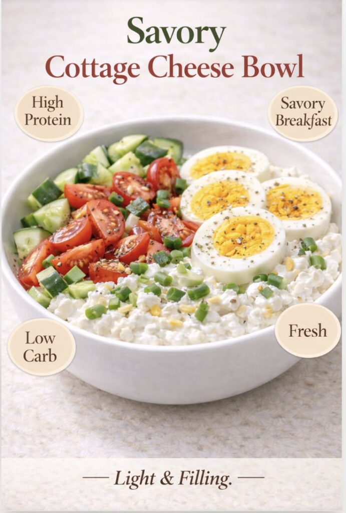 Savory Cottage Cheese Breakfast Bowl