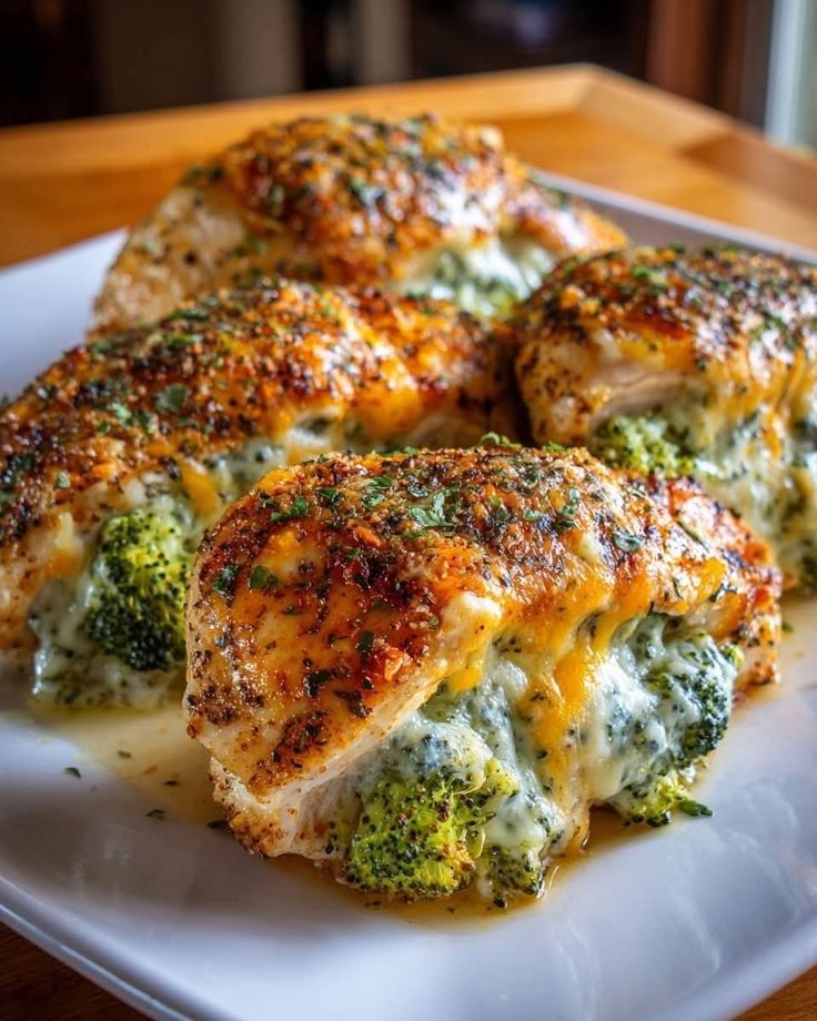 Mediterranean Air-Fryer broccoli cheese stuffed chicken thighs